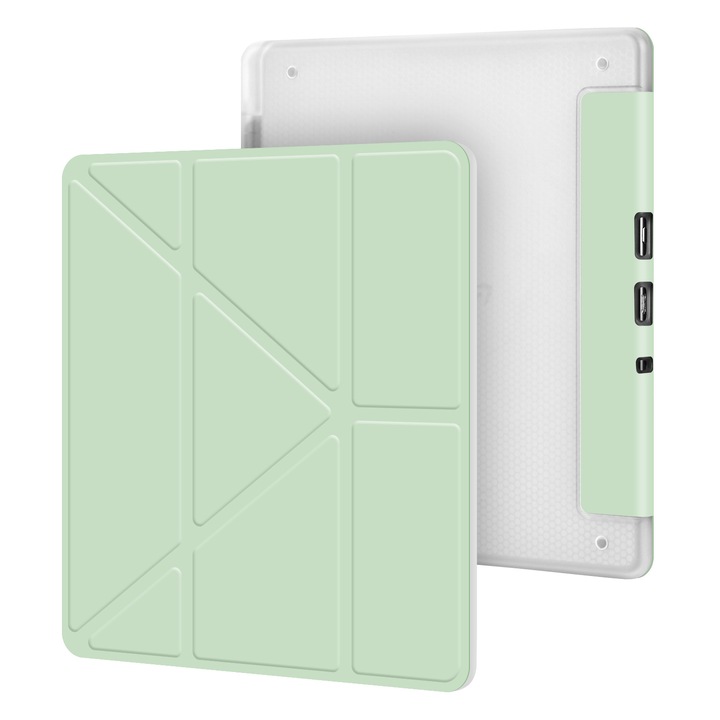 Husa pentru Kindle Scribe 2024 / 2022, SINSELET, 10.2 inch, suport pliabil, slot pentru stilou, trezire automata si somn, verde matcha