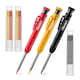 Set de creioane pentru tamplarie ,contine 2 creioane si 21 de mine de schimb, creion de marcare mecanic cu orificiu adanc, cu ascutitoare incorporata, potrivit pentru tamplari, arhitecti si designeri