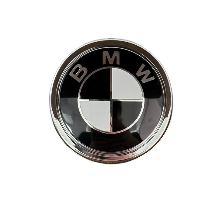 BMW Komplett embléma, csomagtartó tartó, fekete fehér, ezüst X5 X6 F15 F16-hoz