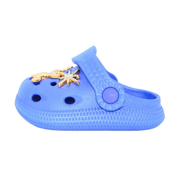 Papuci din spuma EVA pentru fete Mini Junior PAP-MJ12, Albastru 18 EU