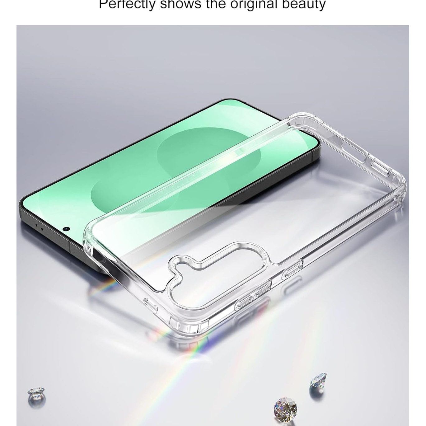BestCase® Husa Clear Silicon 2MM pentru Samsung Galaxy S25 Plus, Antisoc, Protectie Camera, Transparent