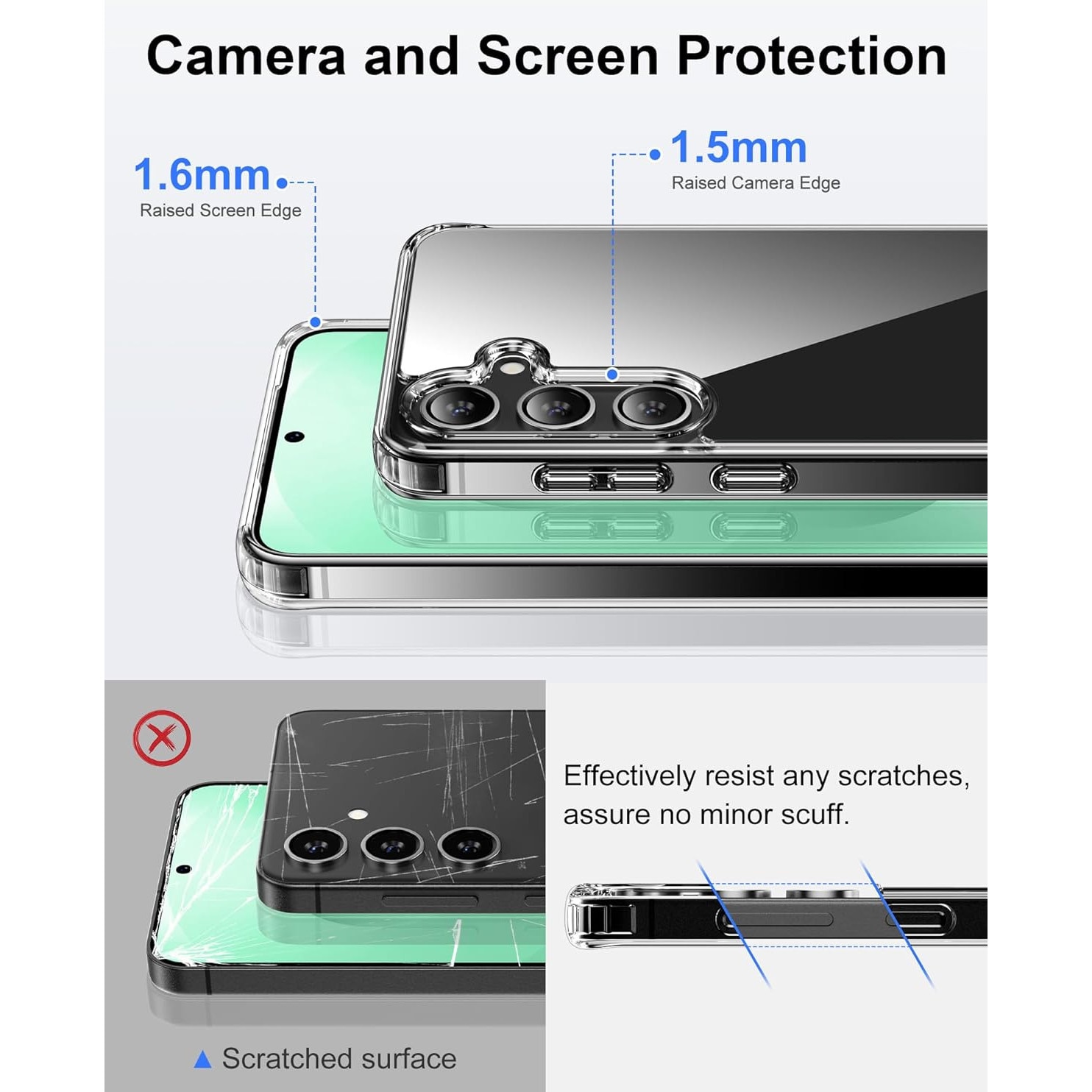 BestCase® Husa Clear Silicon 2MM pentru Samsung Galaxy S25 Plus, Antisoc, Protectie Camera, Transparent