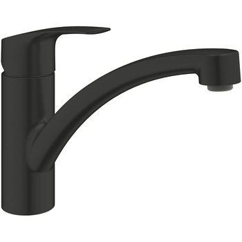 Baterie bucatarie Grohe Eurosmart 332812433, joasa, tip L, mat, negru