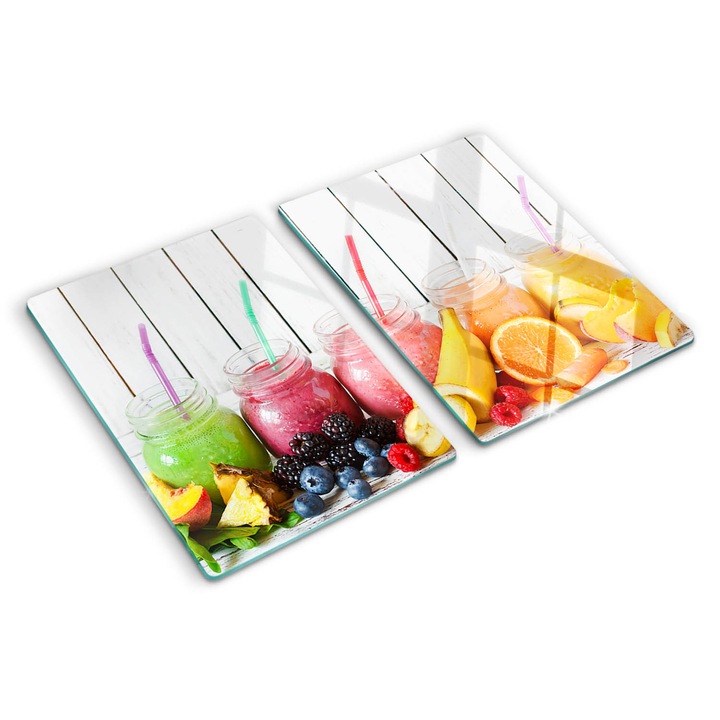 Tocatoare de bucatarie, Tulup, Cocktailuri cu fructe, Multicolor, 2x40x52 cm, 010010520020000007117