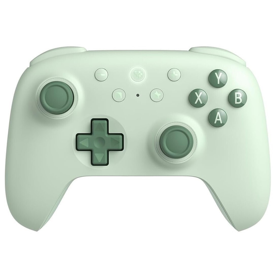 Controler fara fir, Ultimate 2C, verde, adaptor 2.4G, USB 8BitDo ...