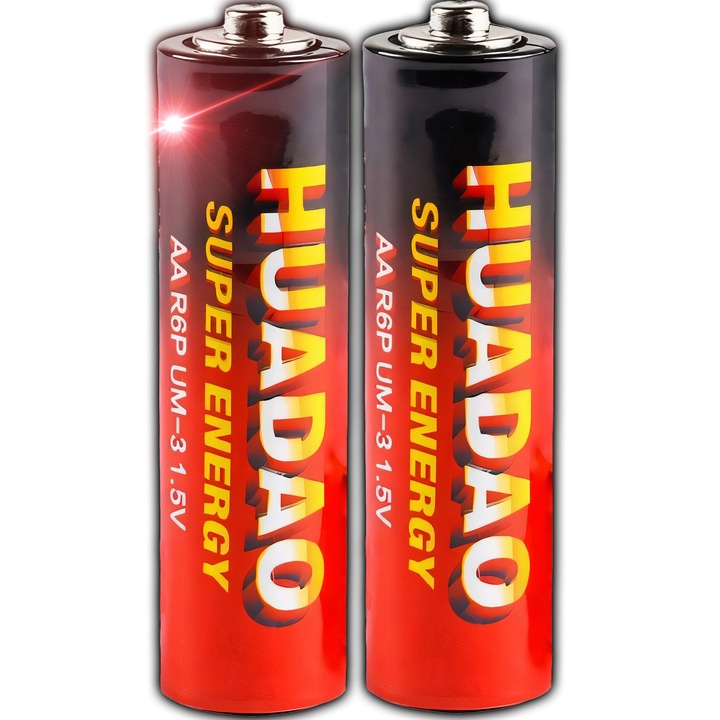 Set 2 Baterii AA Retoo TechPro, 1,5V, Utilizare universala, pentru Jucarii Electronice, Telecomenzi, Lanterne, Produse de Curatat Geamuri, Ceasuri si Ceasuri Desteptatoare, Accesorii Audio