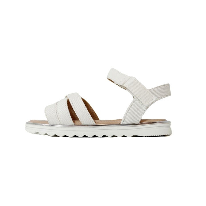 Детски сандали, минималистичен дизайн, Y711,, Бял