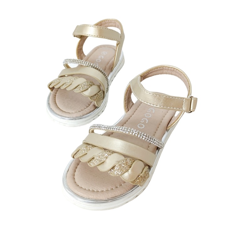 Sandale Y717 118901, Auriu