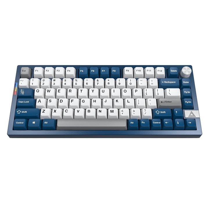 Tastatura mecanica Montech MKey PRO Freedom, Brown Switch, Wireless, Cablu, Bluetooth, 2.4Ghz