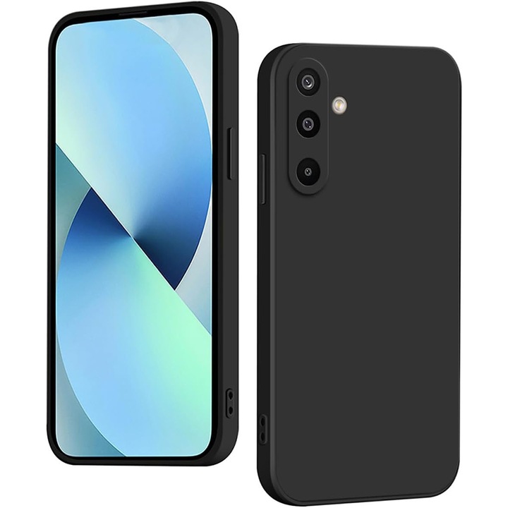 Intelli® Husa silicon compatibila cu Samsung Galaxy M16 5G, Negru mat