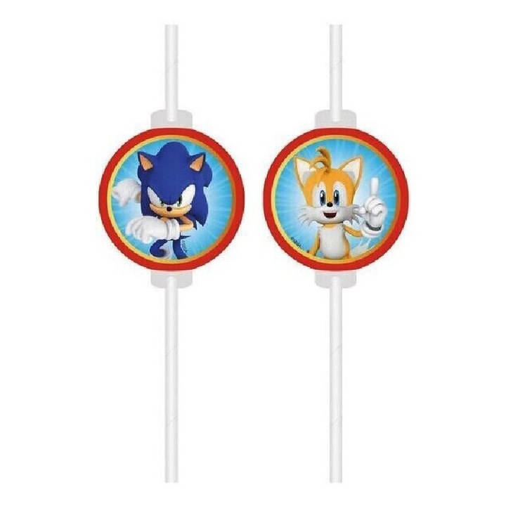 Set 4 paie de hartie Sonic Speed Alb
