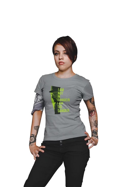 D&B Női Póló WMO00014 Breaking Bad Grafitszürke-Méret 2XL