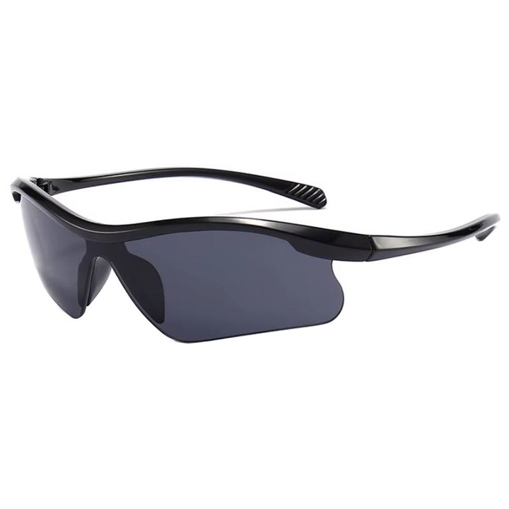 Ochelari de Soare Matrix, Anti-vant, Lentile sport, Protectie UV400, Negru