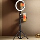 Lampa circulara SkyTechs® ring light 25 cm SMD 116 x LED stativ masa trepied photo studio suport 2 smartphone selfie makeup Lamp 3 moduri de lumina cu telecomanda selfie bluetooth