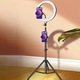 Lampa circulara SkyTechs® ring light 25 cm SMD 116 x LED stativ masa trepied photo studio suport 2 smartphone selfie makeup Lamp 3 moduri de lumina cu telecomanda selfie bluetooth