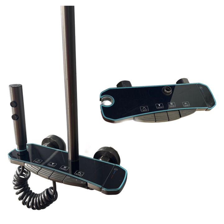 Set de Dus Elegant, Gri antracit, Design modern, 4 Functii, Sanlux