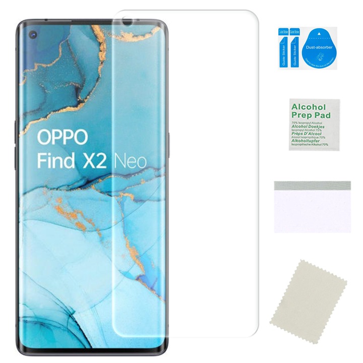 Хидрогелно фолио за OPPO FIND X2 NEO, прозрачно, 0.13 мм, пълен комплект