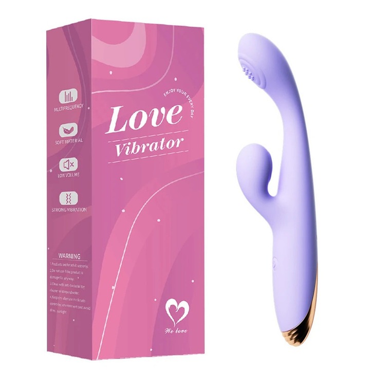 We Love testmasszírozó, 10 üzemmód, csendes motor, vízálló, hordozható, kék