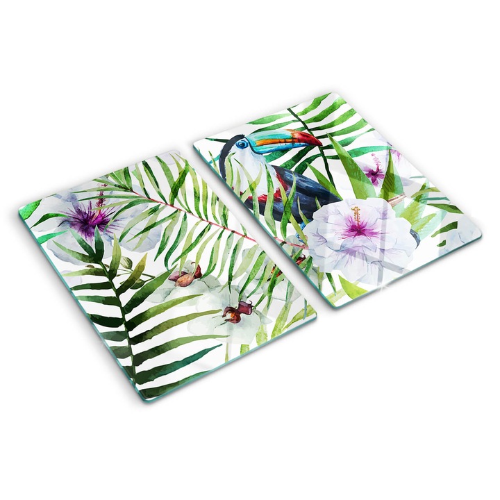 Tocatoare de bucatarie, Tulup, Tucan tropical, Multicolor, 2x40x52 cm, 010010520020000005861