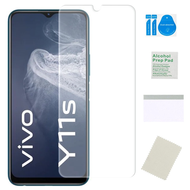 Hidrogél fólia VIVO Y11S / Y20S képernyővédőhöz, MARTECH, 0,13 mm, átlátszó, komplett készlet