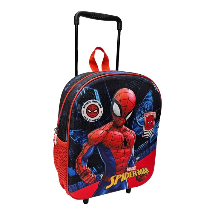 3D раница, 32x26x11см, многоцветна, регулируеми и подсилени презрамки, Happy, Spiderman