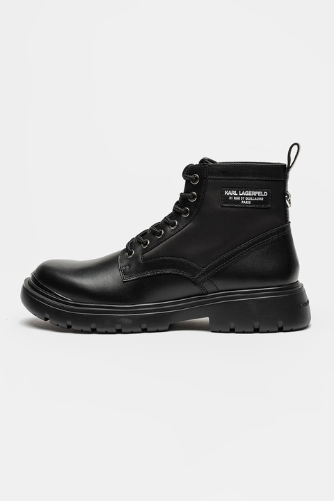Karl Lagerfeld, Bocanci din piele Mason 6, Negru