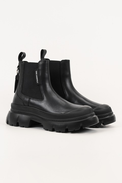 Karl Lagerfeld, Ghete Chelsea de piele, Negru