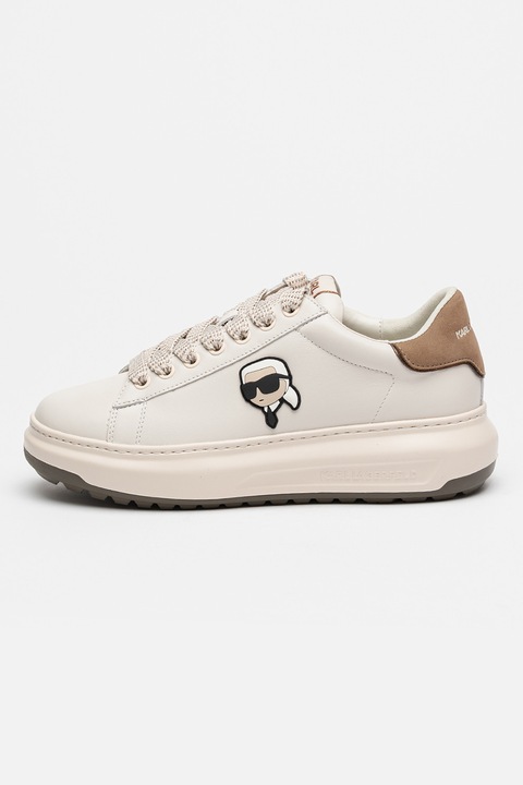 Karl Lagerfeld, Кожени спортни обувки Kapri Lug, Крем