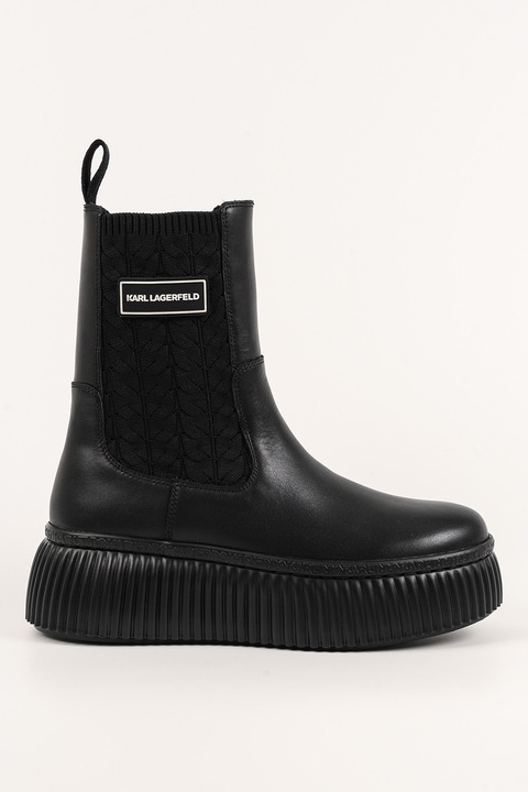 Karl Lagerfeld, Ghete Chelsea din piele, Negru