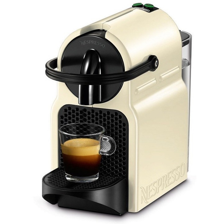 Espressor Capsule Nespresso De’Longhi Inissia EN80.CW, 19 Bar, 1260 W, Cafea, Espresso, Compact, 0.8 L, Cream White