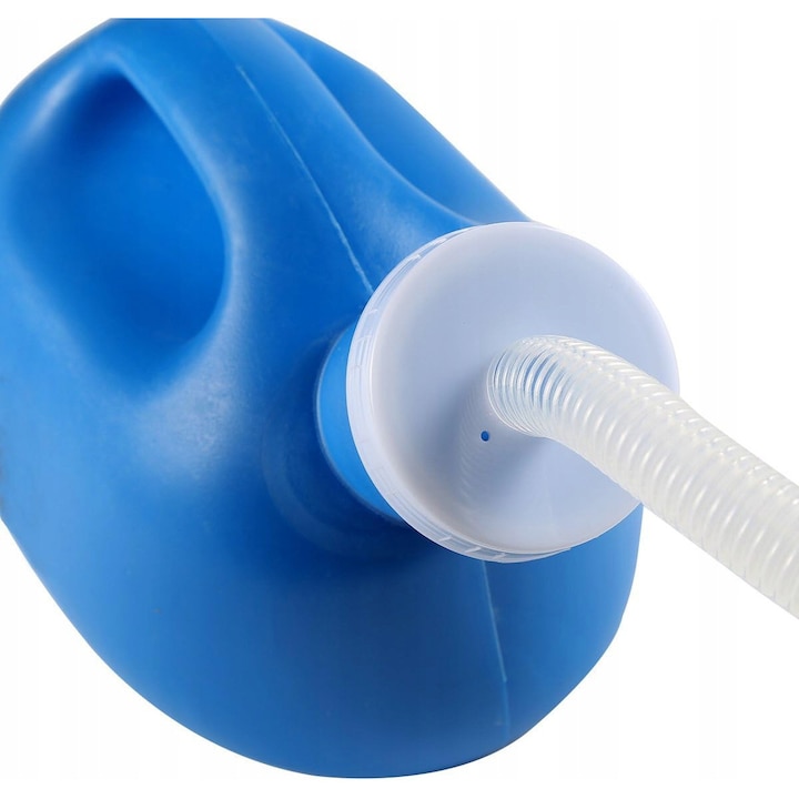 Pisuar Portabil, Recipient pentru Collectarea Urinei, 2000 ml, Capacitate Mare, Tub 1.6 m, Pentru Incontinenta Urinara, Ingrijire, Batrani, Calatorii, Unisex, Barbati, Femei, Albastru