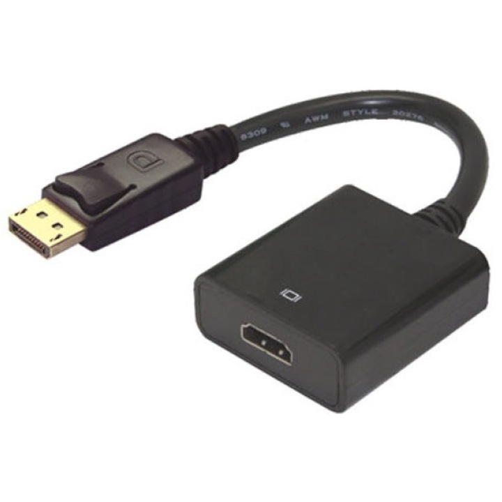 Cablu adaptor DisplayPort tata intrare la HDMI mama iesire 4K 30HZ