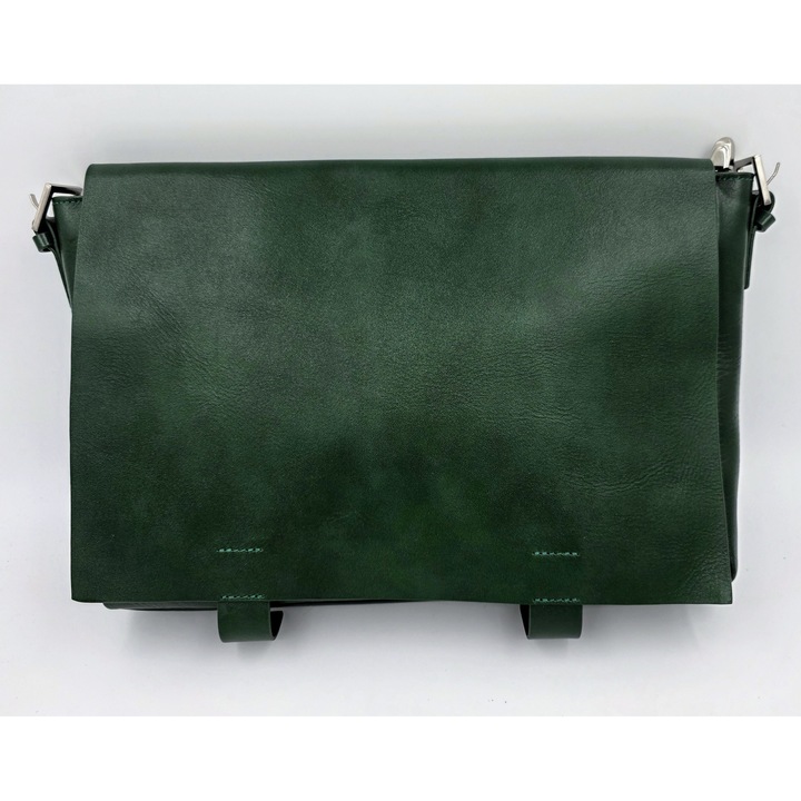 Prémium Valódi Bőr Táska Irodába és Városi Stílusba - Zöld - Opulence Luxe Tote