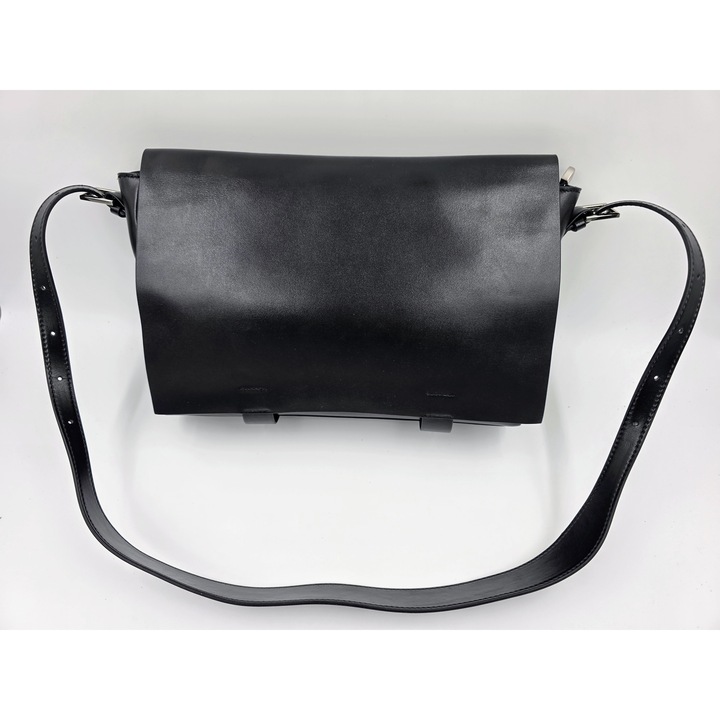 Prémium minőségű valódi bőr táska irodába és városi stílusba - fekete - Opulence Luxe Tote