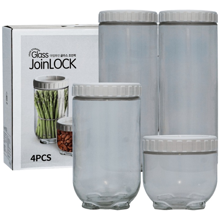 Set 4 recipente cu capac pentru condimente Joinlook