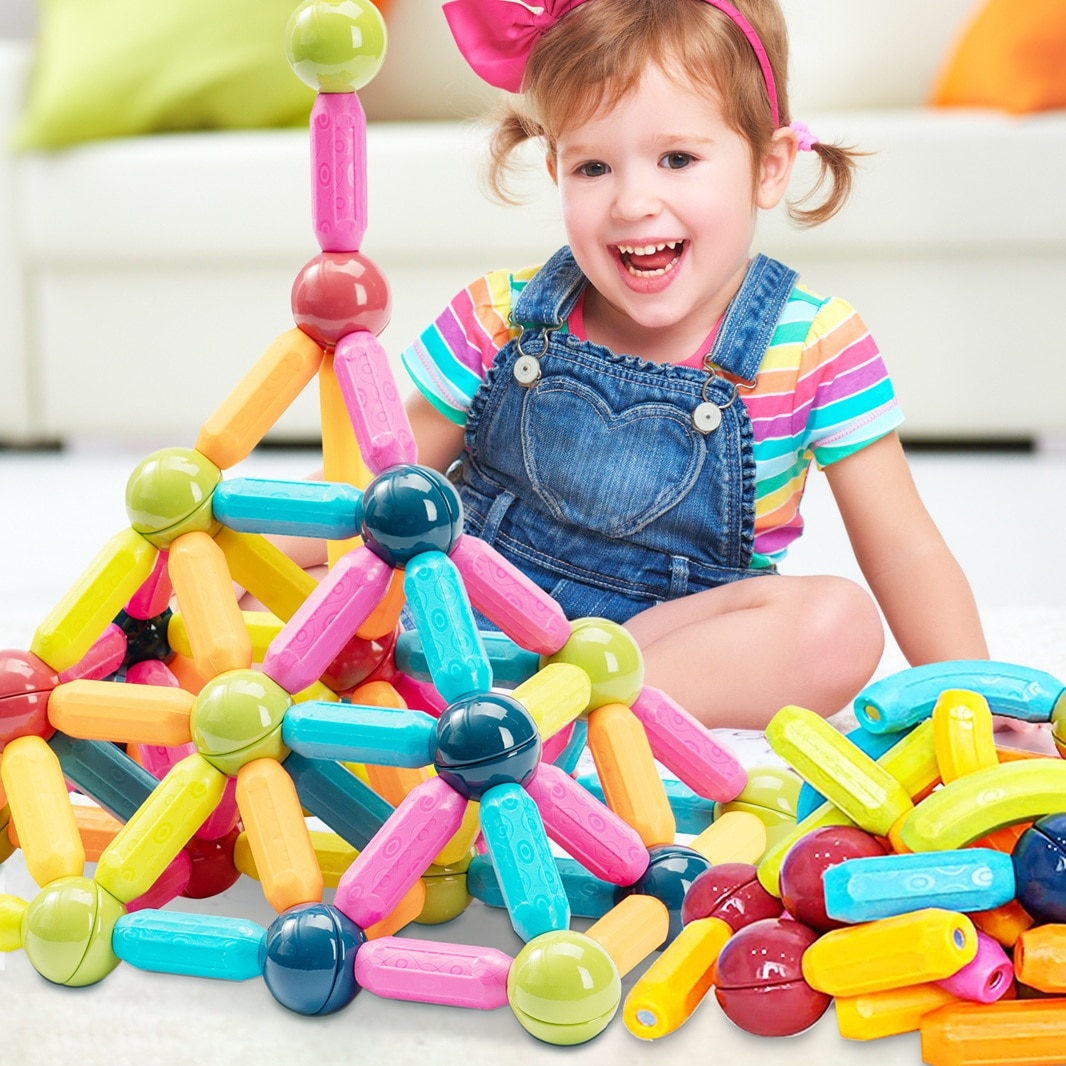 Set constructie magnetic Kidewan – Joc educativ STEM cu 33 piese