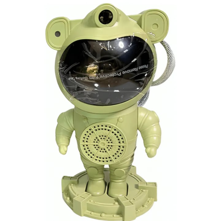 Proiector de galaxie cu astronaut, proiector instelat, Bluetooth - zgomot alb pentru somn, reglabil 360° cu telecomanda, 8 Proiectii-VERDE