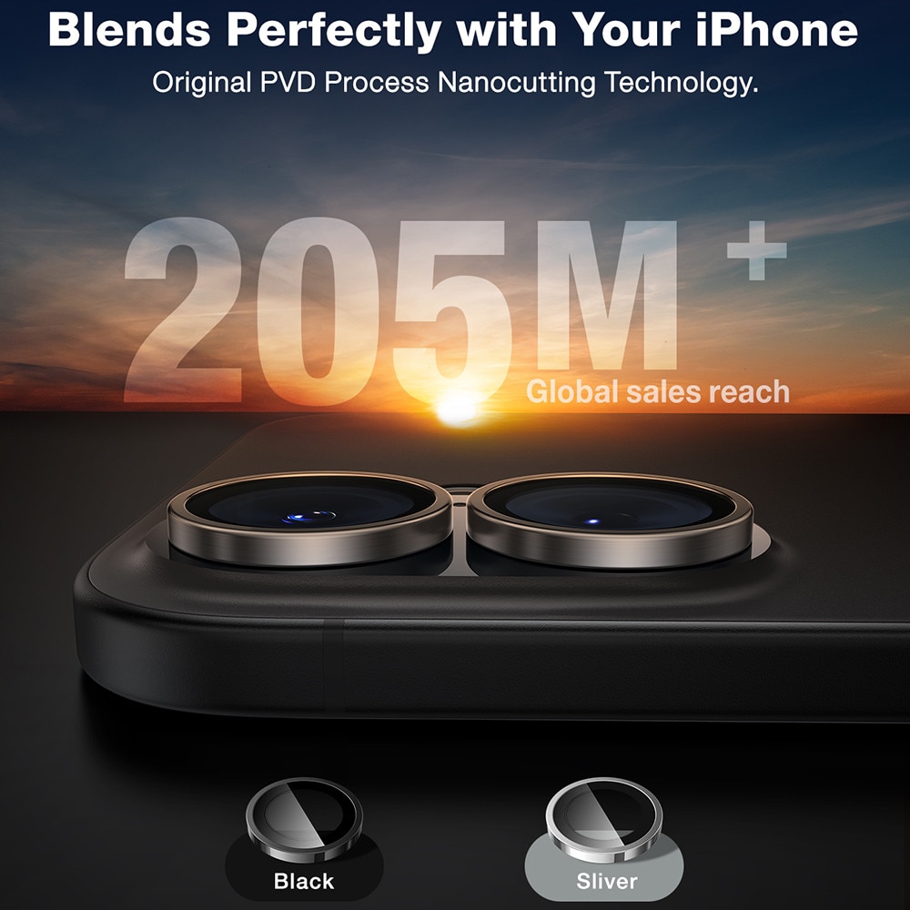Husa Protectie Compatibila cu Lensguard Camera Protector, Torras, iPhone 16 / iPhone 16 Plus - Titanium Grey