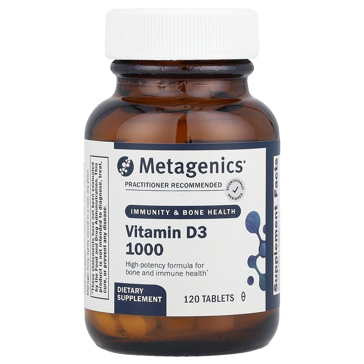 Vitamine D3, Metagenics, 1000 j.m., 120 tablete, pentru femei