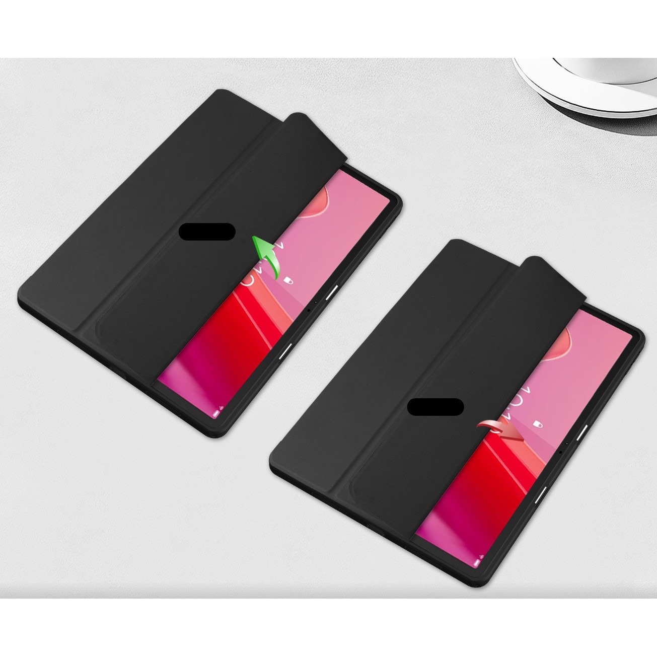 Husa transparenta EtuiTab pentru Lenovo Idea Tab ZAFR0378PL 11", cu suport pentru stylus, albastru, din plastic de inalta calitate