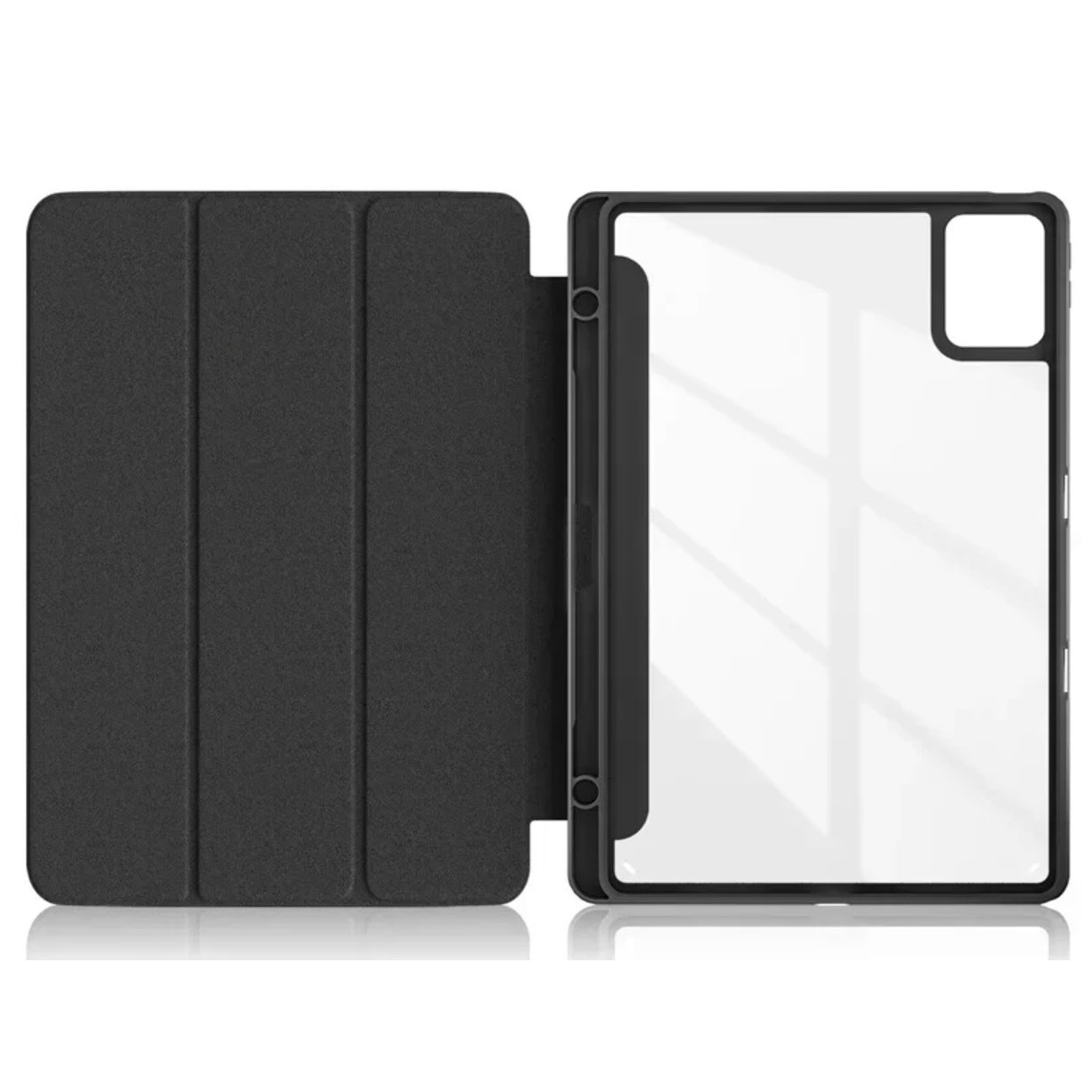 Husa transparenta EtuiTab pentru Lenovo Idea Tab ZAFR0378PL 11", cu suport pentru stylus, albastru, din plastic de inalta calitate