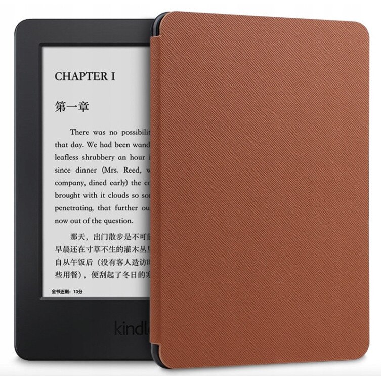 Husa subtire Amazon pentru Kindle Paperwhite 4, Microfibra, Negru
