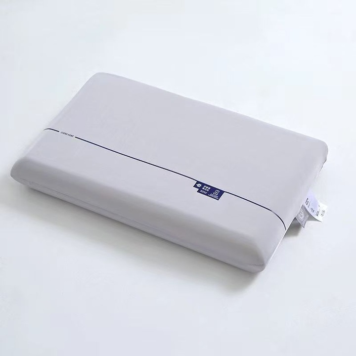 Ortopéd párna alváshoz, Ergonomikus memóriahab a nyak és nyaki támasz számára, Ideális oldalon, háton vagy hason alváshoz, Levehető, mosható huzat, Közepes keménység, 60 x 40 cm