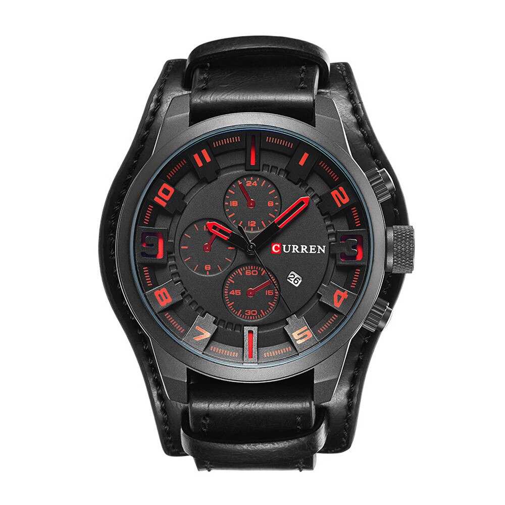 Ceas barbatesc Curren Light Black & Red - 8225