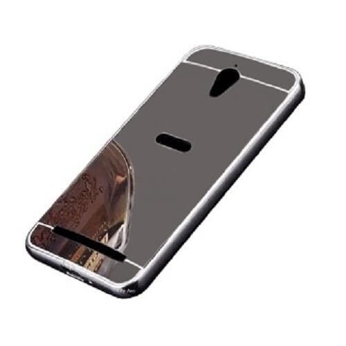 Husa Bumper Aluminiu Mirror Argintiu Iberry Pentru Asus ZenFone GO 4,5 Inch ZC451TG