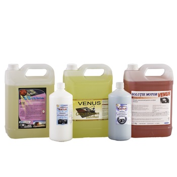 Pachet avantajos cosmetica auto Chimtech3: spuma activa Rubin 5Kg, sampon tapiterii Venus 5Kg, solutie Venus pentru motoare 5Kg, emulsie siliconica anvelope Venus 1L, emulsie siliconica bord auto Venus 1L, CHIMTECH, 17Kg Pachet avantajos cosmetica auto Chimtech3: spuma activa Rubin 5Kg, sampon tapiterii Venus 5Kg, solutie Venus pentru motoare 5Kg, emulsie siliconica anvelope Venus 1L, emulsie siliconica bord auto Venus 1L, CHIMTECH, 17Kg