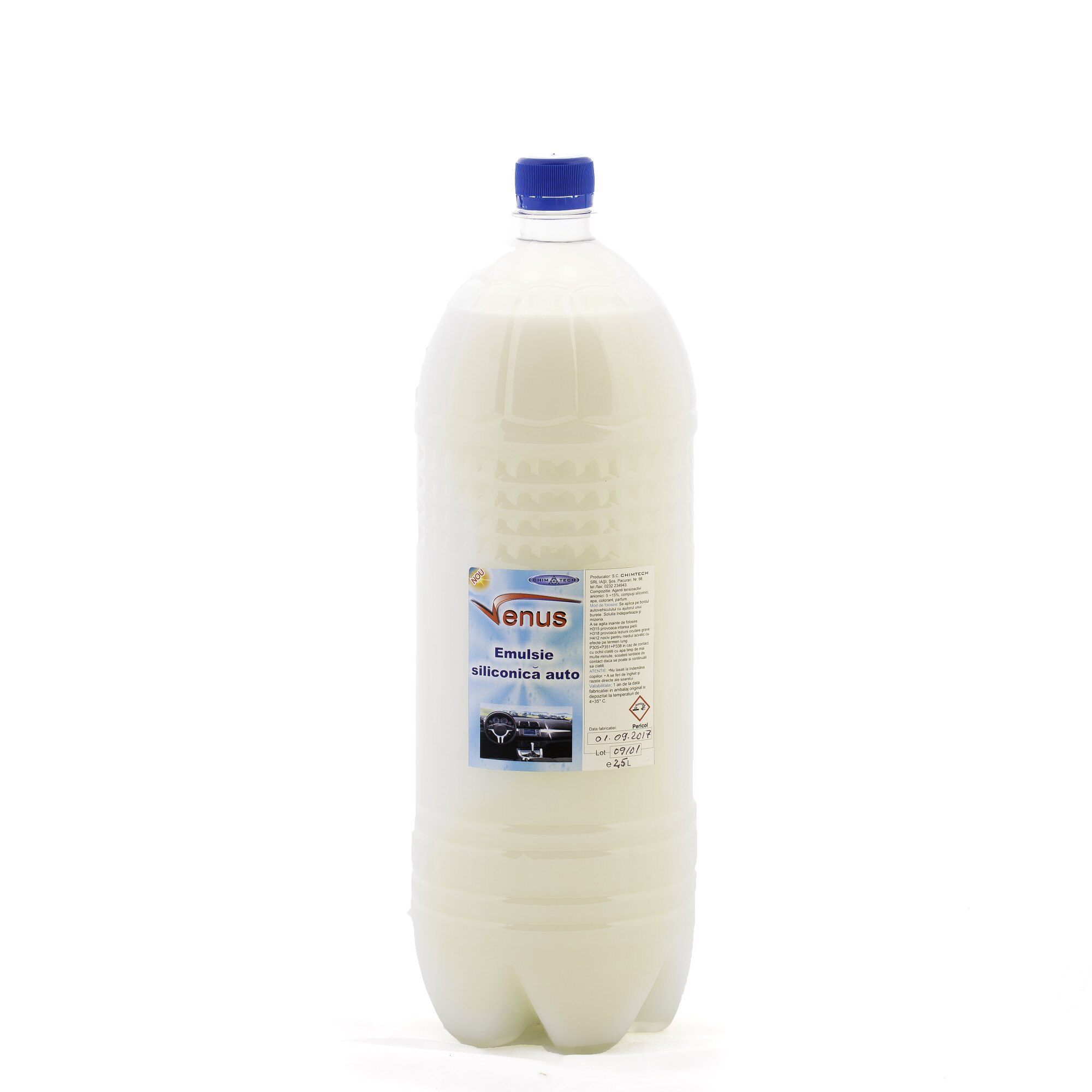 Emulsie siliconica VENUS pentru curatare si protectie bord auto, CHIMTECH, 2.5 L