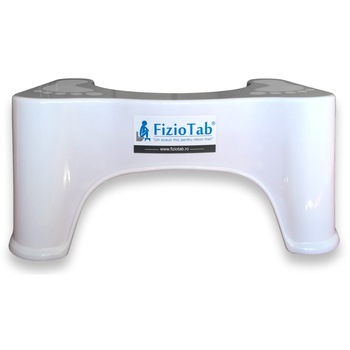 Taburet WC FizioTab® 'Mic', Solutia Naturala Impotriva Constipatiei Si Hemoroizilor, Scaun Suport Picioare WC, Scaunel Inaltator WC Pentru Pozitia Ghemuit Corecta Pe Toaleta, 1 buc, Alb, Inaltime 17 cm Taburet WC FizioTab® 'Mic', Solutia Naturala Impotriva Constipatiei Si Hemoroizilor, Scaun Suport Picioare WC, Scaunel Inaltator WC Pentru Pozitia Ghemuit Corecta Pe Toaleta, 1 buc, Alb, Inaltime 17 cm