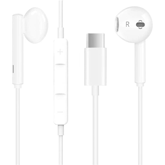 Casti Audio In-Ear cu fir Premium Conector USB-C Microfon si Volum control pe Fir compatibil Huawei