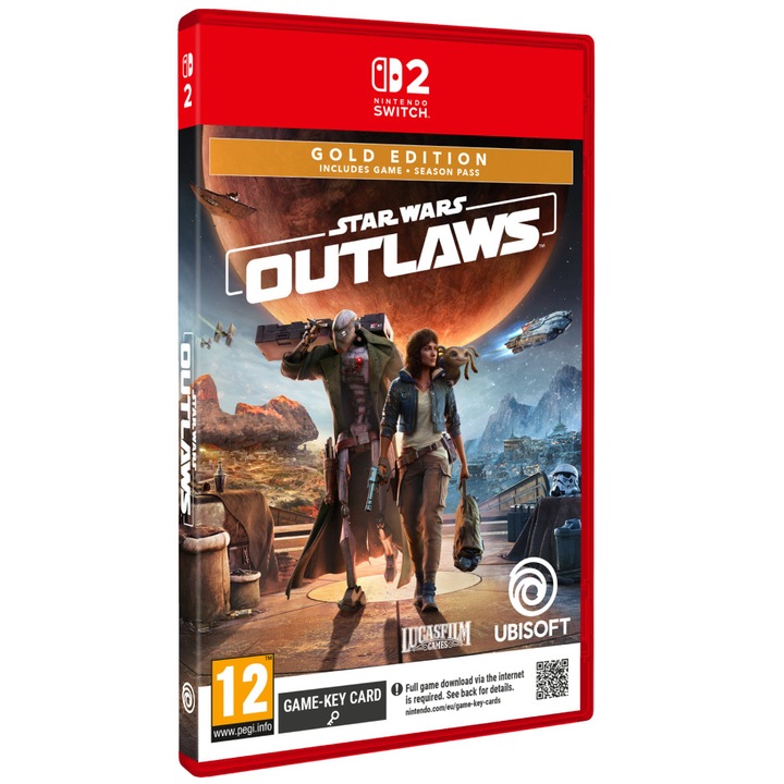 Игра Ubisoft Star Wars Outlaws Gold издание (game- Card), за Nintendo Switch 2